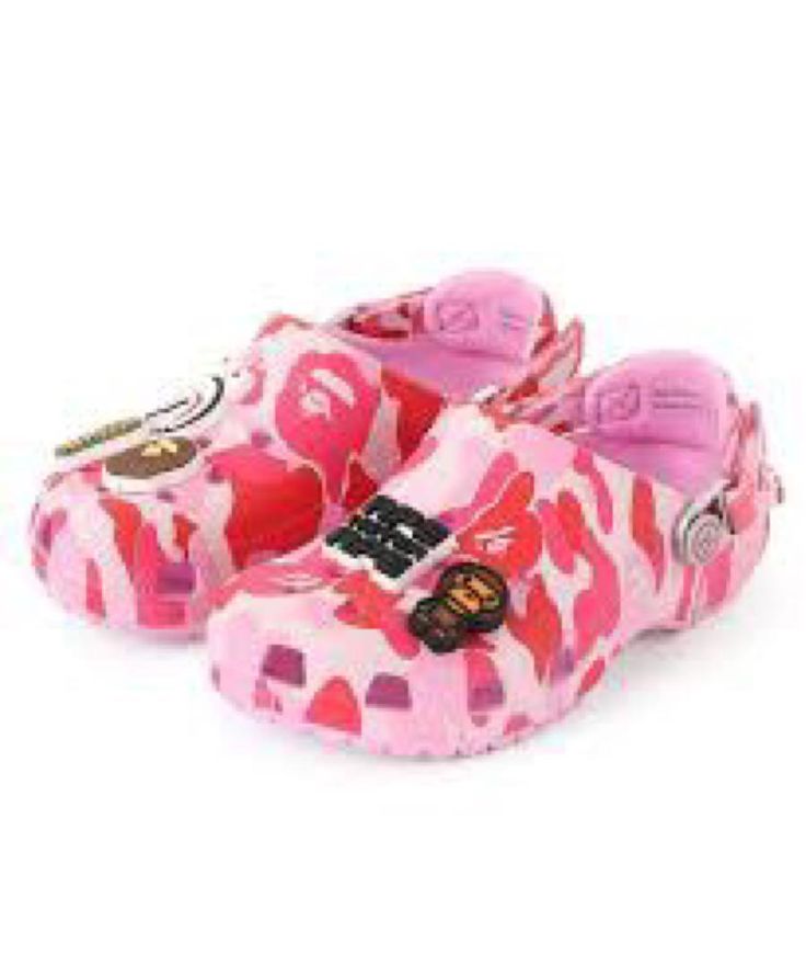 Crocs Classic Clog A Bathing Ape ABC Camo pink
